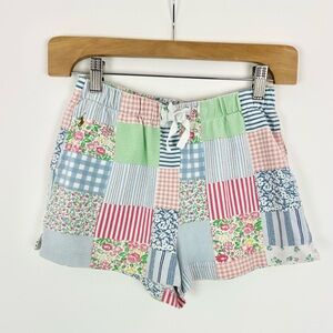 Polo Ralph Lauren Girls Shorts Pony Logo Patchwork Floral Stripe Gingham‎ Size L